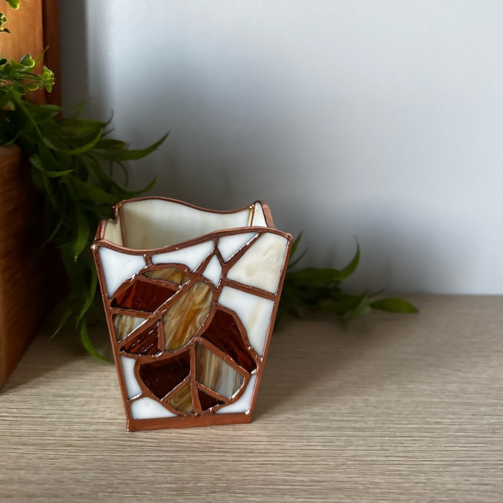 Stained Glass Candle Holder